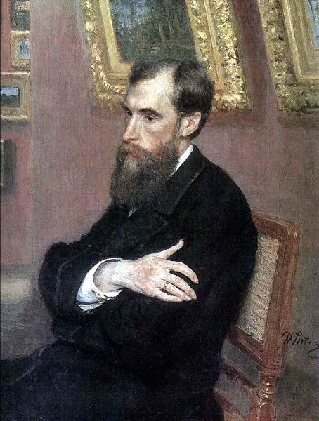 Ilya Repin Pavel Mikhailovich Tretyakov France oil painting art